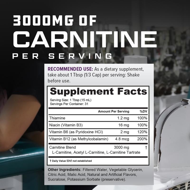Carnitine Liquid 3000 Supplement