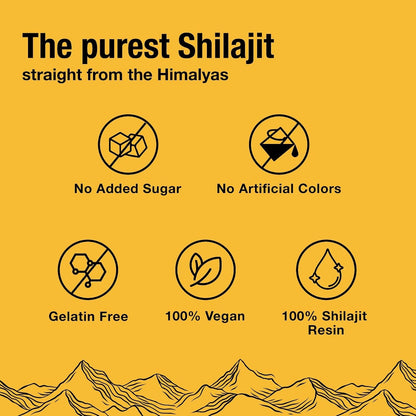 Arete Gominolas de Shilajit Puro