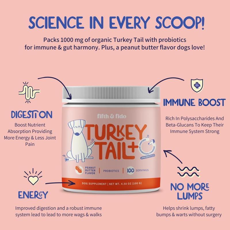 Fifth & Fido Turkey Tail | Dog Food Topper